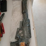 Plastic toy shotgun new with pellets