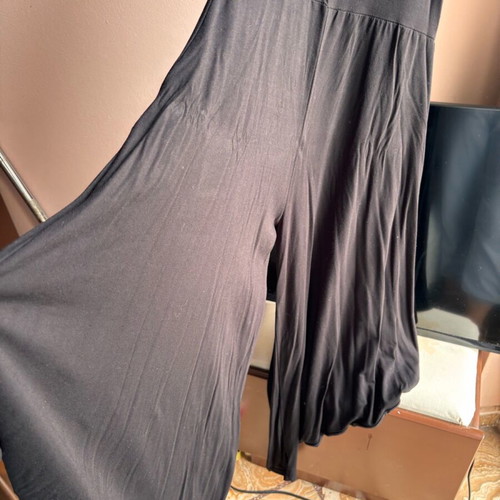 Women's wide salvari pants used, black