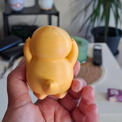 Psyduck Pokemon handmade 3D printed figure painted with acrylics, like new