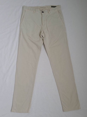 Incotex Venezia men's designer chino pants W31 L32 slim fit stretch beige