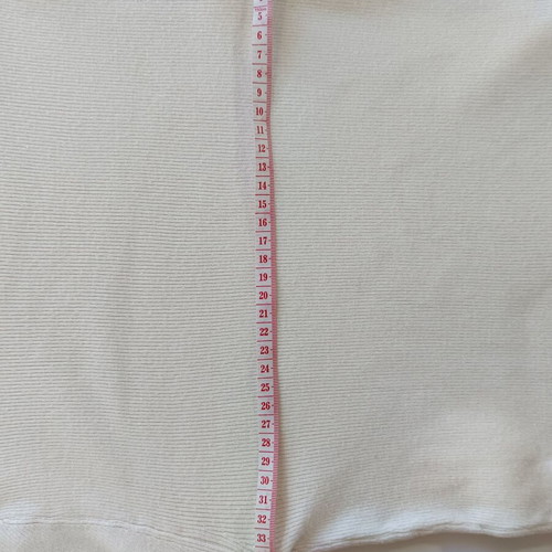 Shein white lightweight ribbed knit sweater used, size S