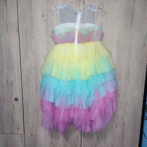 Girls' formal dress for 5-6 years like new, multicolored