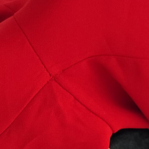 Red wide-leg pants Matis used with side zipper