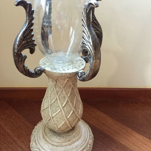 Set of large candlesticks used