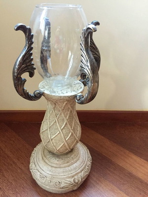 Set of large candlesticks used