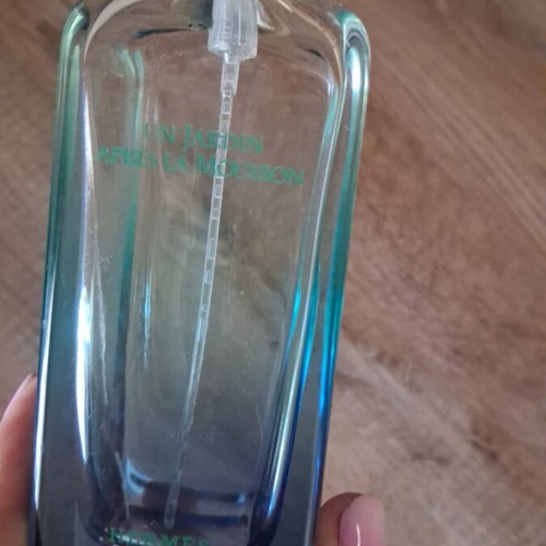 Hermes un Jardin acres la Mousson empty perfume bottle 100ml used authentic