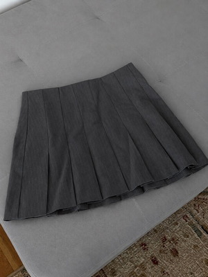 Pleated skirt Mohito gray like new, size XS