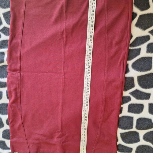 Stradivarius pencil skirt used, large, burgundy, elastic