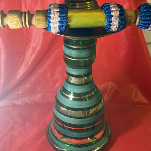 Hookah from Constantinople 1960 like new, brass with glass base