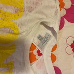 Zara blouse used, size M, white and yellow