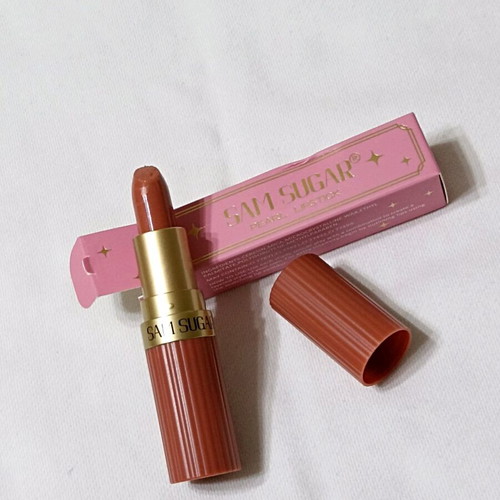Lipstick with rhinestones waterproof new peach color