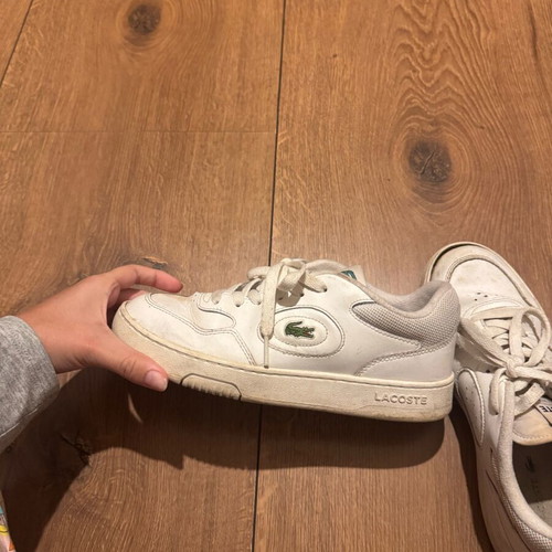 Lacoste παπούτσια αθλητικά μεταχειρισμένα, μέγεθος 38, άσπρα