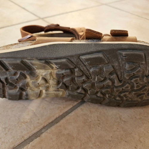 Birkenstock δερμάτινα πέδιλα μεταχειρισμένα, νούμερο 39