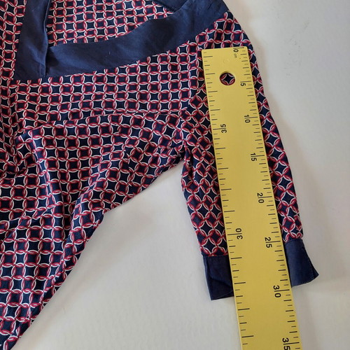 Tommy Hilfiger tunic XS used, blue red white geometric design
