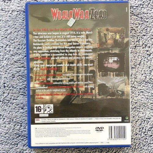 World War Zero PlayStation 2 used