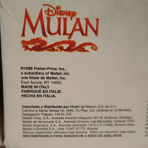 View Master Mulan Disney 1998 new, sealed box with 3 reels