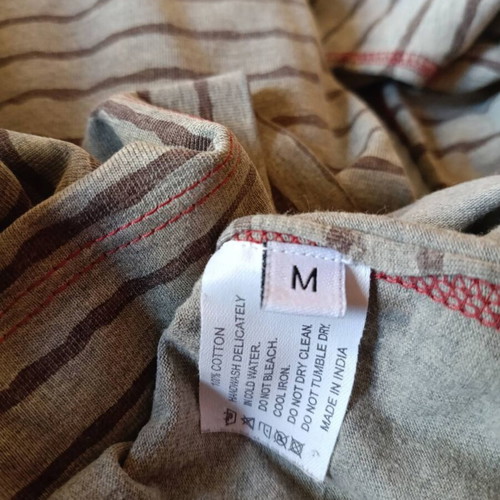 Staff Jeans & Co long-sleeve shirt like new, grey with stripes