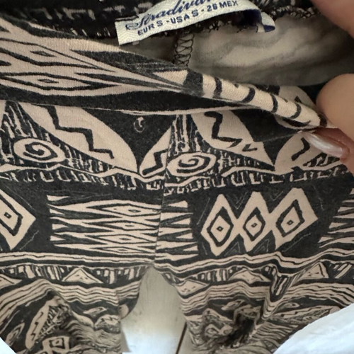 Stradivarius leggings like new, size S, black and beige