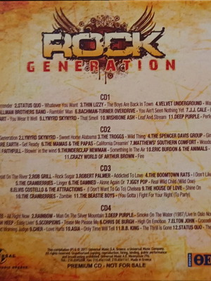Rock Generation 4-disc CD new, rock