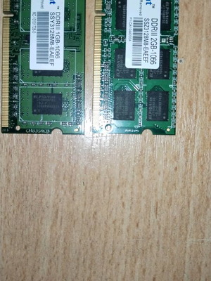 ASSINT μνήμες RAM DDR3 για laptop sodimm 3 GB 2+1 μεταχειρισμένες στα 1066