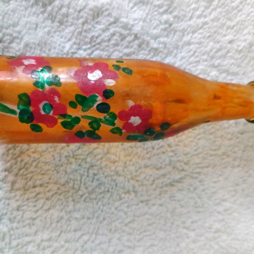 Decorative bottles like new, pack of 12 hand-painted