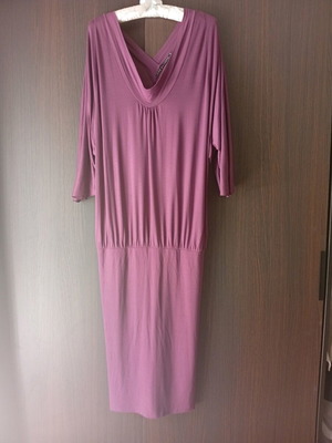 Women's dress purple like new, size L, viscose