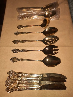 Rogers Co. stainless steel cutlery set, 21 pieces, new