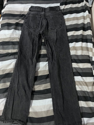 Pull & Bear wide leg jeans size 32, black