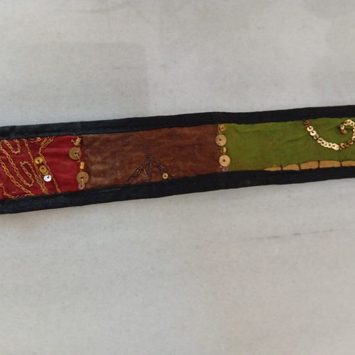 Patchwork Boho Belt used, multicolor, adjustable 120 cm