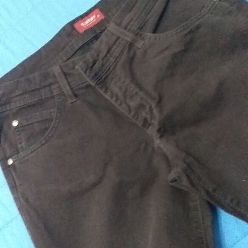 Sarah Lawrence women's pants used, size 8, dark brown, five-pocket
