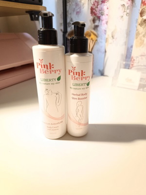 Pink Berry anticellulite and firming creams set, new
