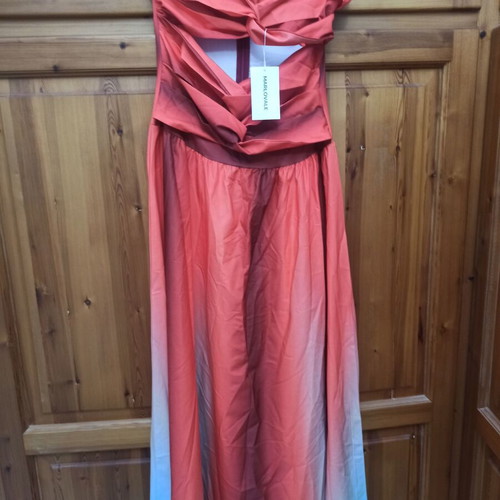 Maxi dress new, orange and turquoise, size M