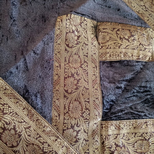 Large runner used from Morocco in brown and gold shades