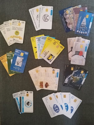 Collectible phone cards used