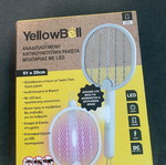 Foldable mosquito racket with batteries