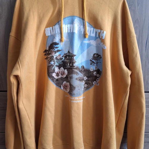 Bershka yellow sweatshirt Large like new