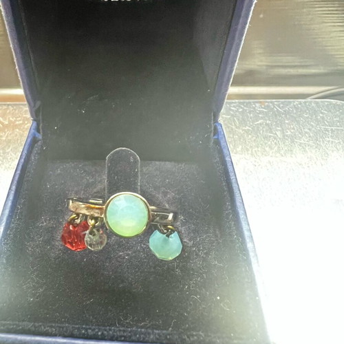 Swarovski ring like new with colorful stones