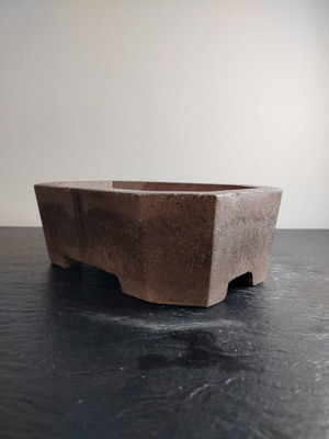 Pot Bonsai octagonal 23 cm new, handmade ecological materials