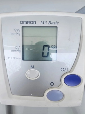 Omron blood pressure monitor used