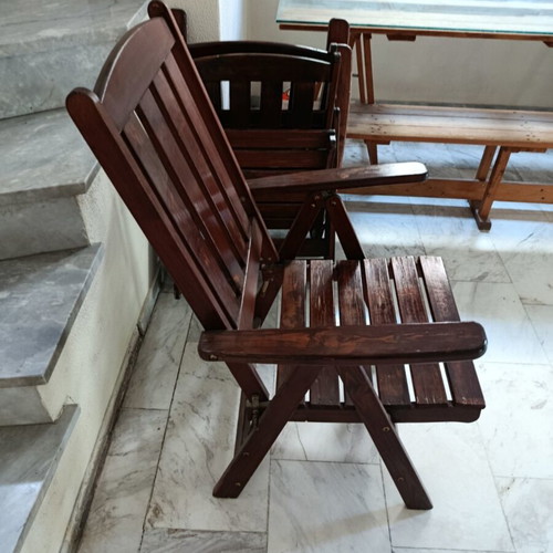 Wooden chairs, set of 6, solid wood