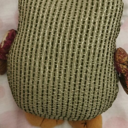 Owl fabric decorative doll vintage like new, 1970