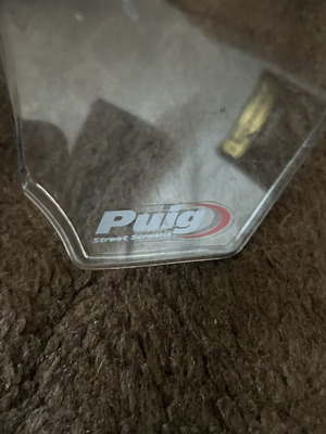 Puig Custom 2 Universal Motorcycle Windshield, clear