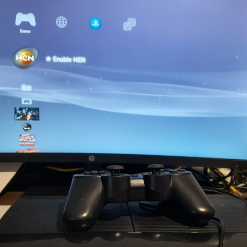 PlayStation 3 PS3 500GB Super Slim with Custom Software and Many Games