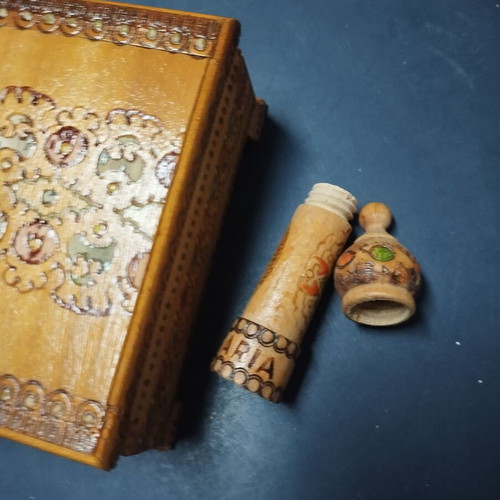 Souvenirs from Bulgaria used, cigarette and perfume case