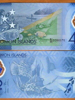 Solomon Islands 40 Dollars 2018 New Polymer Commemorative Banknote