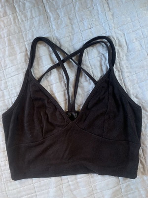 Shein crop top size S like new, black