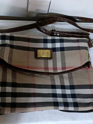 Burberry shoulder bag used vintage beige