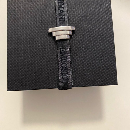 Emporio Armani triple necklace like new, silver