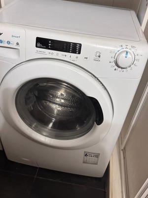 Candy washing machine dryer used, 7 kg wash, 5 kg dry, front load