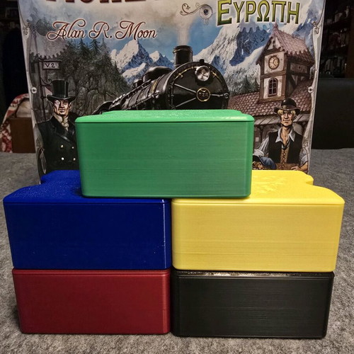Ticket to ride player trays like new, 3D printed set of 5